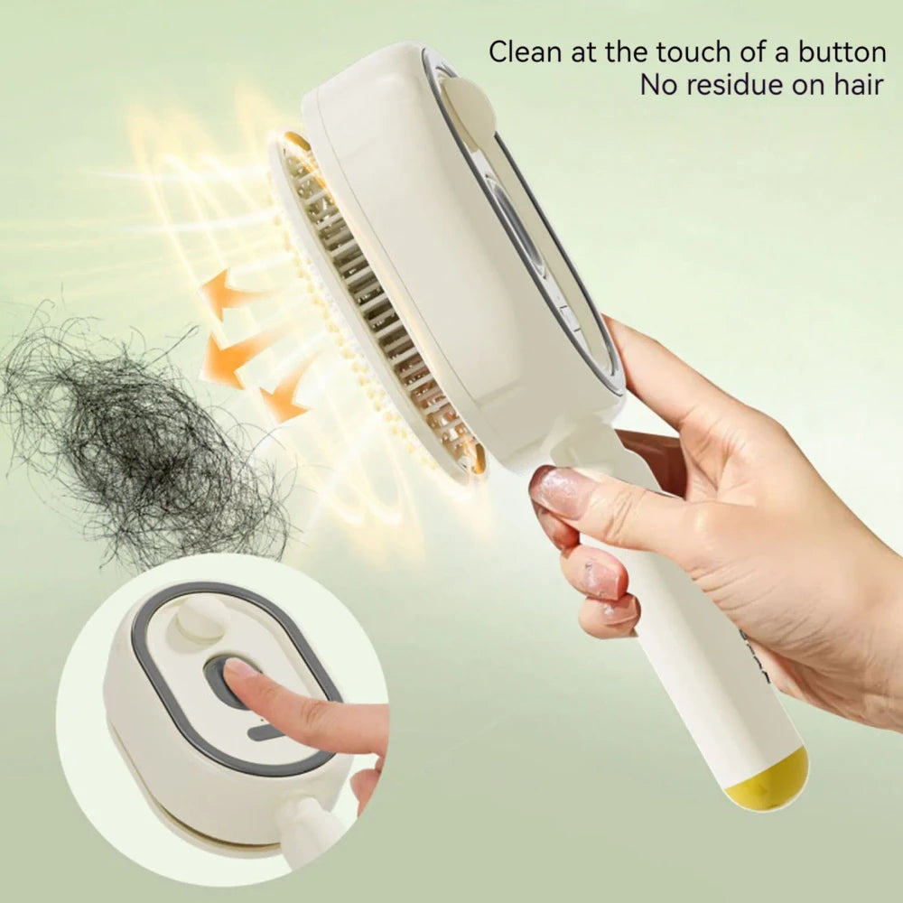 Rechargeable Electric Steam Hair Brush- Instant Silk press