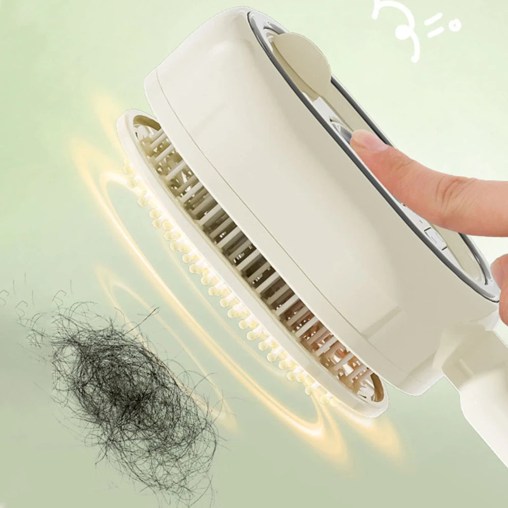 Rechargeable Electric Steam Hair Brush- Instant Silk press